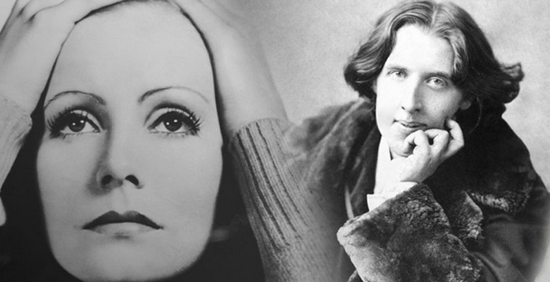 Greta Garbo and Oscar Wilde are personalities  in love with Taormina Sicily Italy 